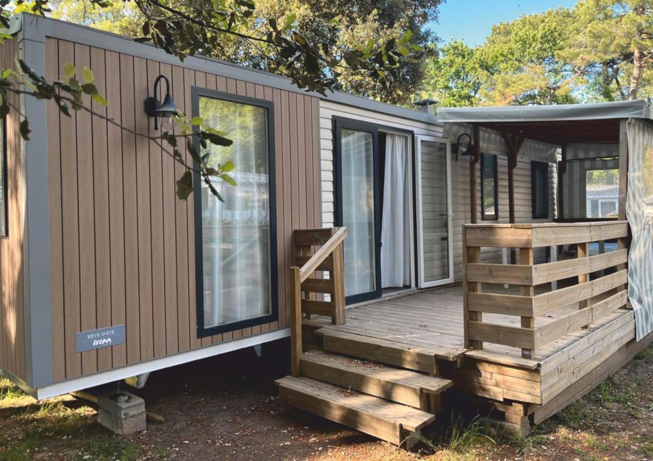 Grand Mobile-Home 45M2 Au Calme Et Au Bord De Mer 圣布里文莱丝皮恩 外观 照片